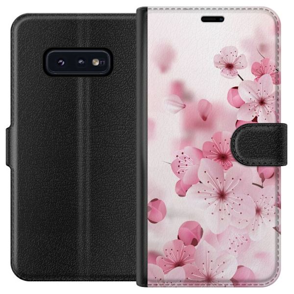 Samsung Galaxy S10e Tegnebogsetui Kirsebærblomst