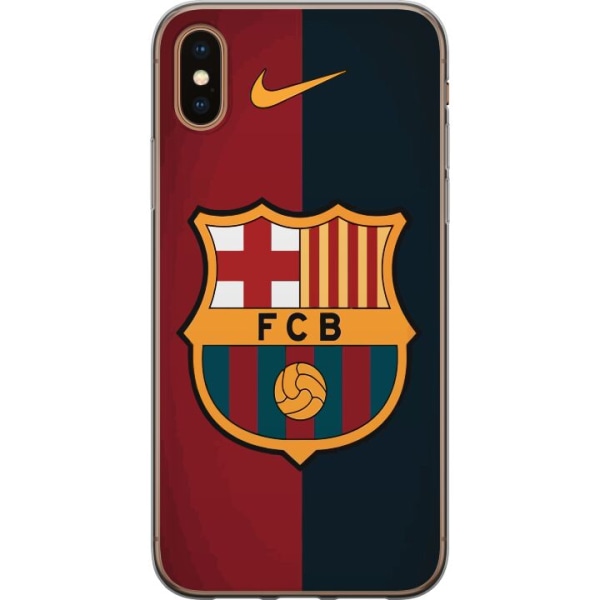Apple iPhone XS Max Gennemsigtig cover FC Barcelona