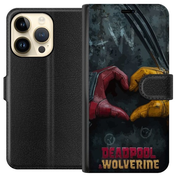 Apple iPhone 14 Pro Plånboksfodral Wolverine Deadpool