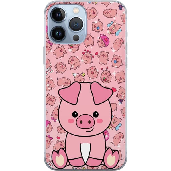 Kompatibelt Mobilskal till Apple iPhone 13 Pro Max Kawaii Gris Rosa Cute Anime
