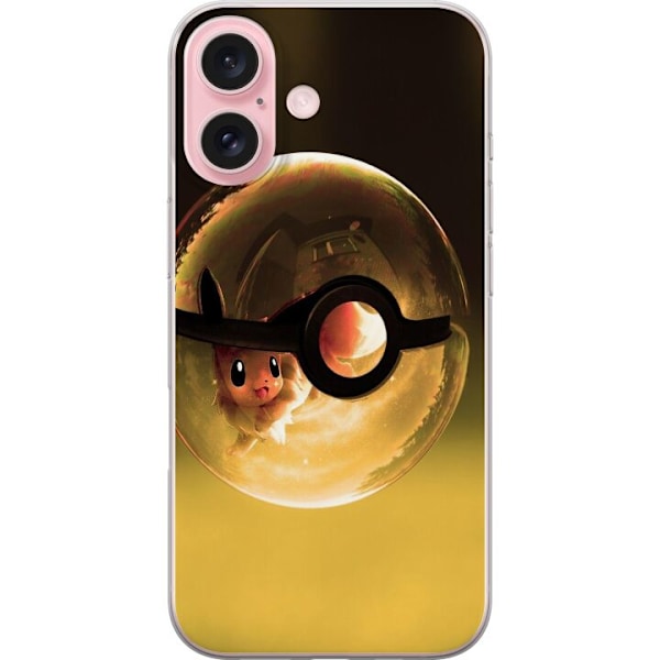 Apple iPhone 16 Gjennomsiktig deksel Pokemon