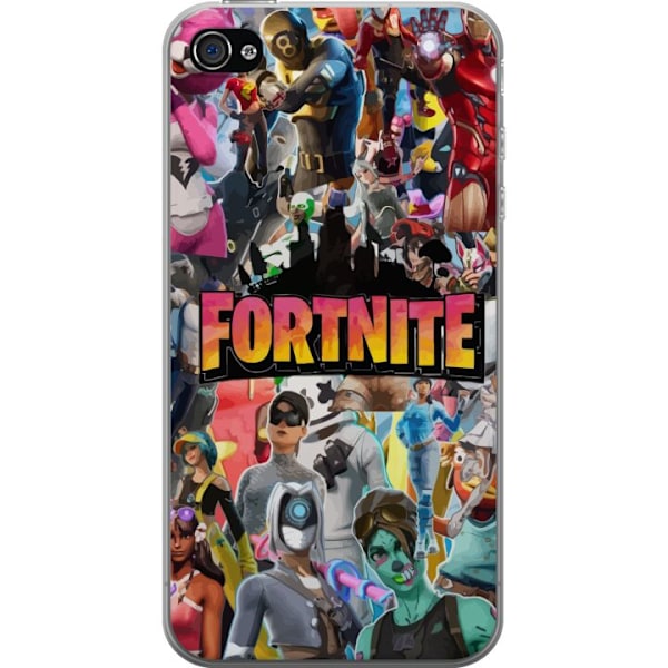 Apple iPhone 4 Läpinäkyvä kuori Fortnite