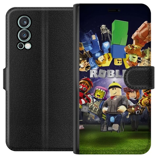 OnePlus Nord 2 5G Tegnebogsetui Roblox Verden - Gaming Eventyr for Børn og Unge