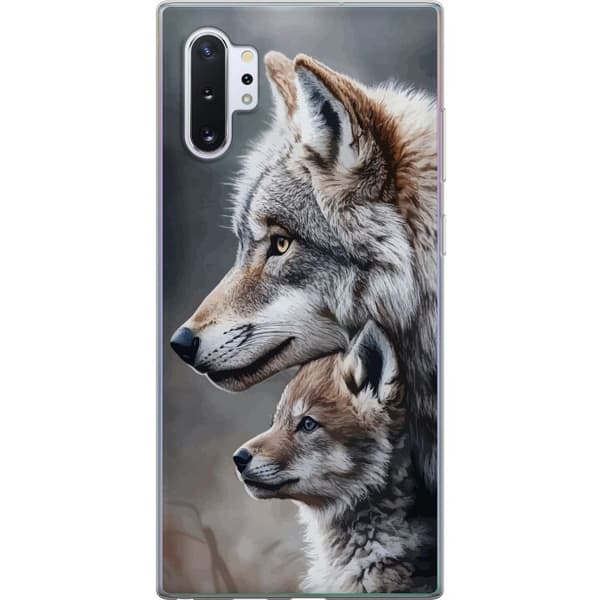 Kompatibelt Mobildeksel til Samsung Galaxy Note10+ Ulver Ville Ulv Dyr Mystikk