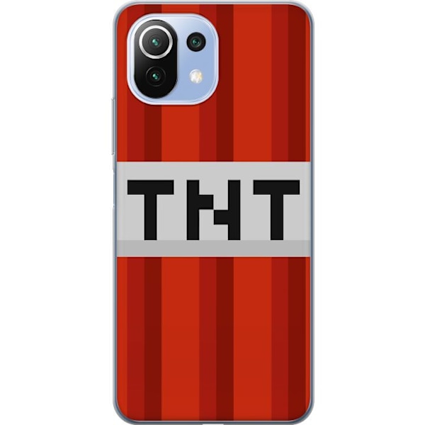 Xiaomi 11 Lite 5G NE Läpinäkyvä kuori Minecraft TNT
