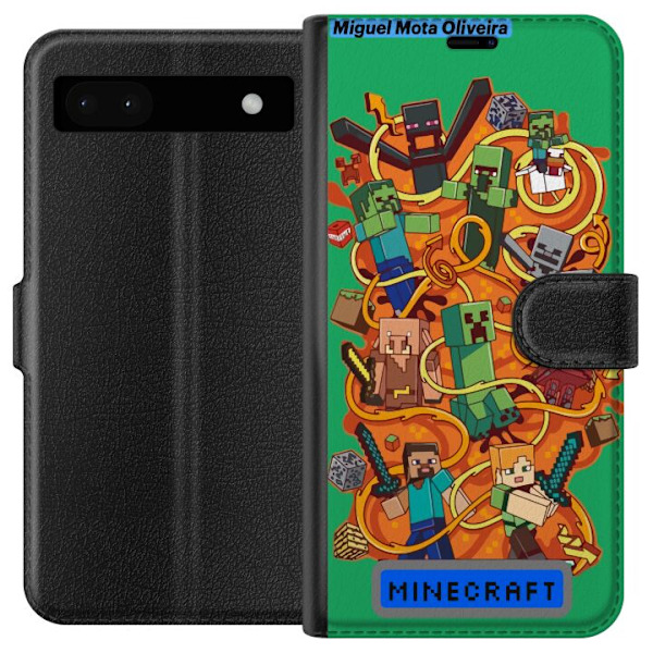Google Pixel 6a Plånboksfodral Minecraft