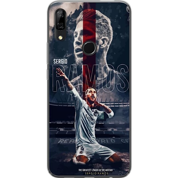 Huawei P Smart Z Gennemsigtig cover Ramos Fodboldlegende Motiv Spiller Real Madrid Spanien Tilbage Ikonisk Navn Fodboldstjerne Sport