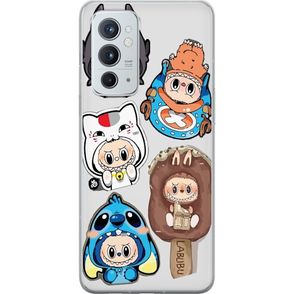 OnePlus 9RT 5G Läpinäkyvä kuori Labubu hahmokokoelma - Pop
