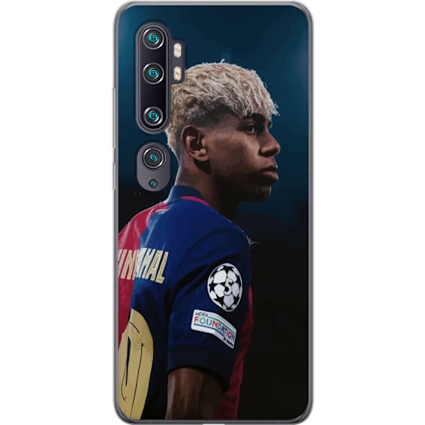 Xiaomi Mi Note 10 Läpinäkyvä kuori Lamine Yamal - Barcelonan ihmelapsi fokuksessa
