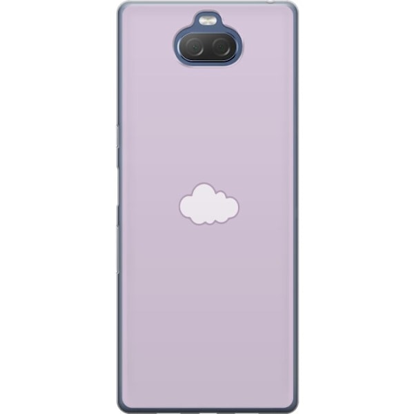 Sony Xperia 10 Plus Gennemsigtig cover Lilla Sky - minimalisti