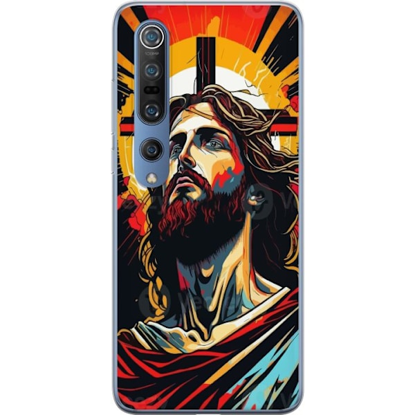 Xiaomi Mi 10 Pro 5G Läpinäkyvä kuori Jeesus ja Kortti - usk