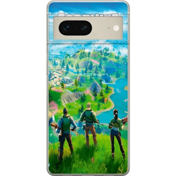 Google Pixel 7 Genomskinligt Skal Fortnite