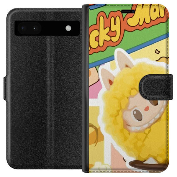 Google Pixel 6a Tegnebogsetui Labubu Wacky Mart Pop Mart Serie Samlerfigur Sød Design Populært Motiv Figurserie Kreativ Kunst Leksak