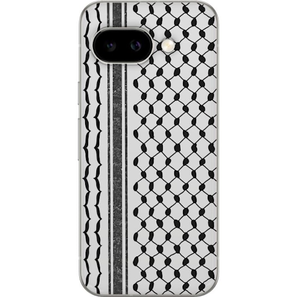 Google Pixel 9a Läpinäkyvä kuori Palestiinalainen kuvio - perinteiseen tyyliin inspiroima keffiyeh-kangas
