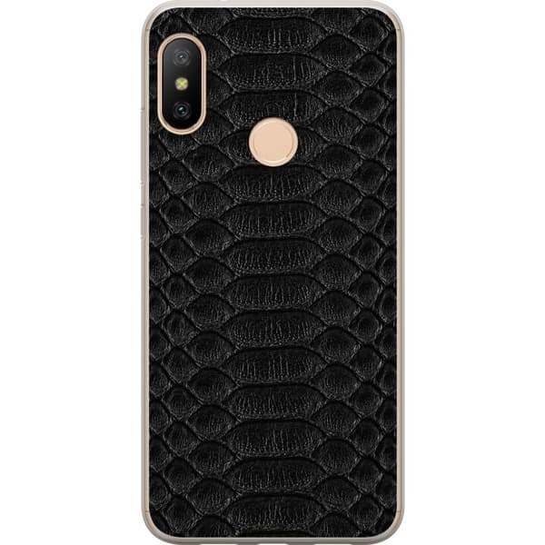 Kompatibel Mobilcover til Xiaomi Redmi 6 Pro Sorte krybdyrskæl sort