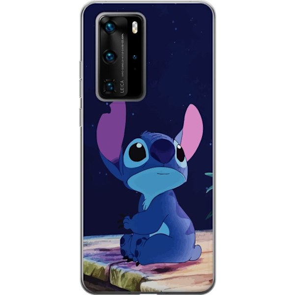 Huawei P40 Pro Genomskinligt Skal Stitch Stjärnor