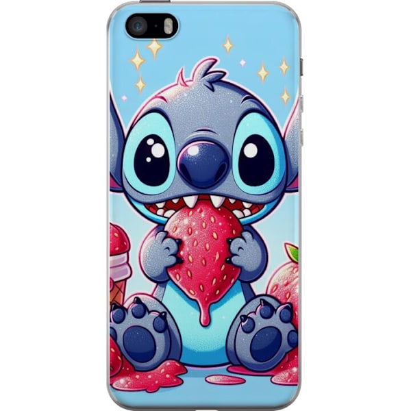 Apple iPhone 5s Genomskinligt Skal Strawberry Stitch