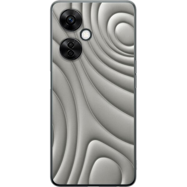 OnePlus Nord CE3 Läpinäkyvä kuori Hopea-aallot