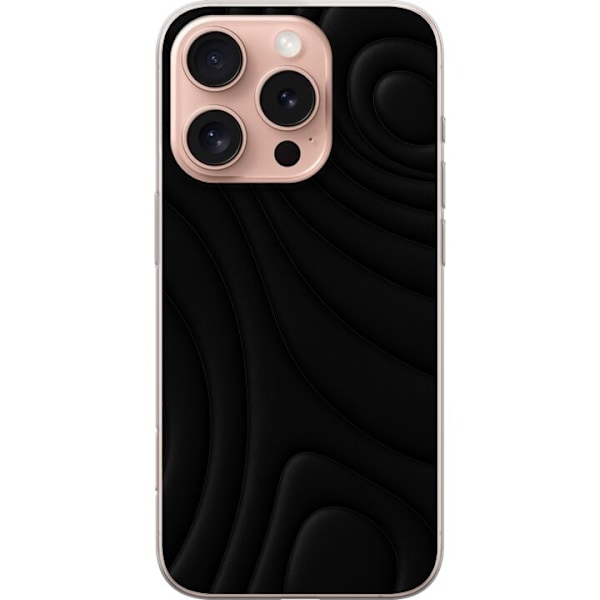 Apple iPhone 16 Pro Läpinäkyvä kuori Tummat Aallot