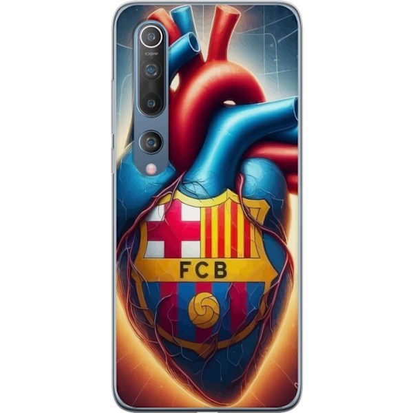 Xiaomi Mi 10 5G Gennemsigtig cover FCB Hjerte