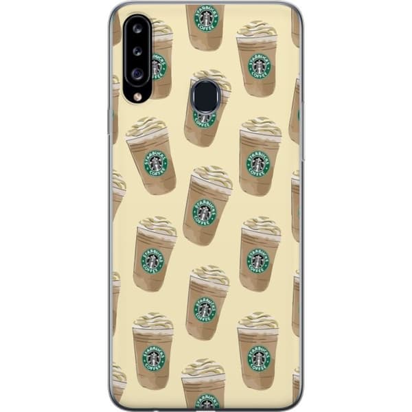 Kompatibelt Mobildeksel til Samsung Galaxy A20s Kaffemønster