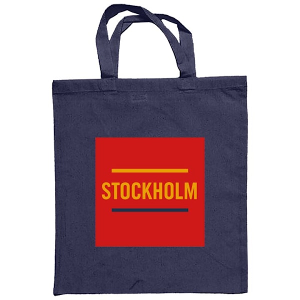 Kangaskassi | Kestävä Ostoskassi Kangasta Tukholma - Jääki Laivastonsininen one size
