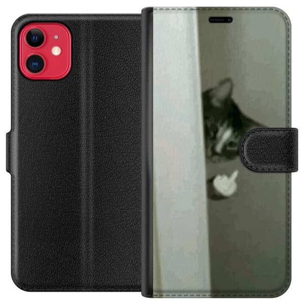 Yhteensopiva Lompakkokotelo Apple iPhone 11 HAHA Kissa