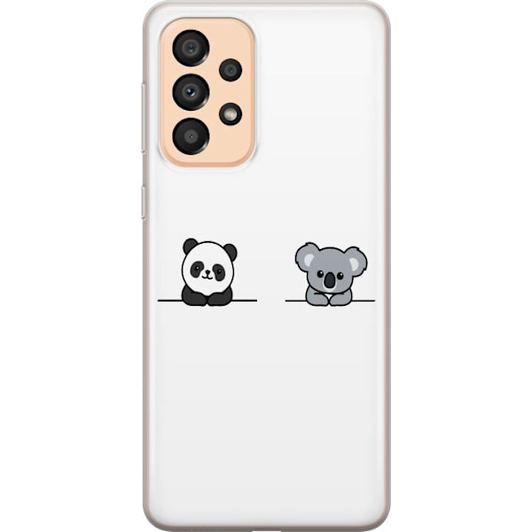 Samsung Galaxy A33 5G Gennemsigtig cover Panda Koala