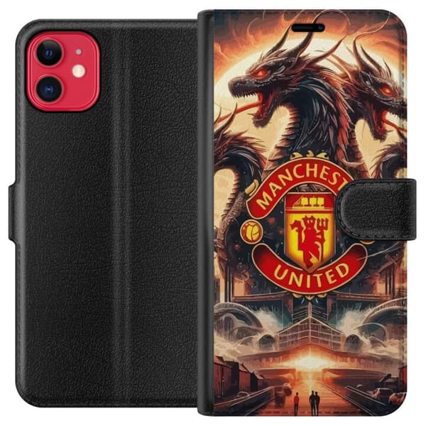 Kompatibel Tegnebogsetui til Apple iPhone 11 Manchester United