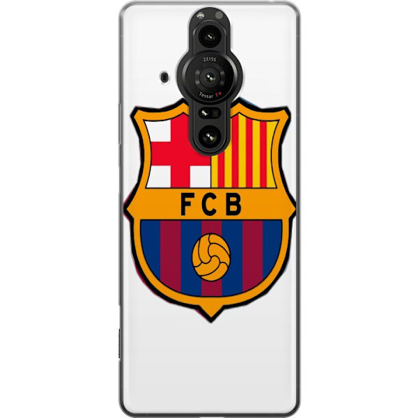 Sony Xperia Pro-I Läpinäkyvä kuori FC Barcelona Emblem Jalkapallo Katalonia Sininen Punainen Seuran Logo Ylpeys La Liga Fanit Ikoninen Kuva