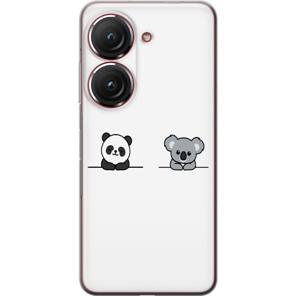 Asus Zenfone 9 Gennemsigtig cover Panda Koala