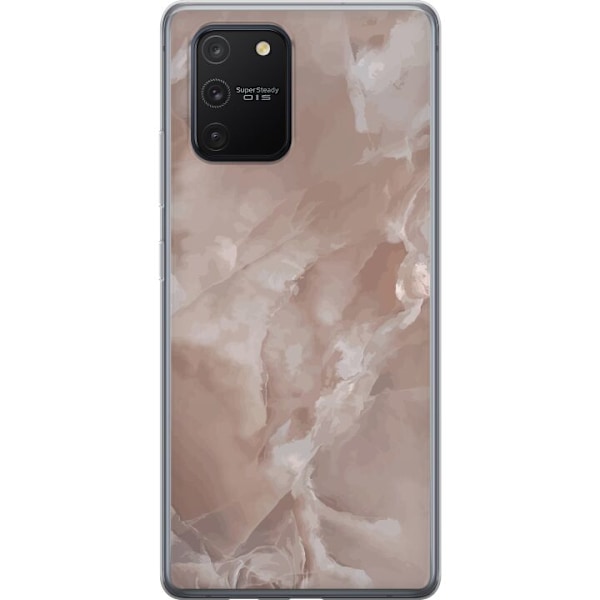 Samsung Galaxy S10 Lite Gennemsigtig cover Marmor Lyserød