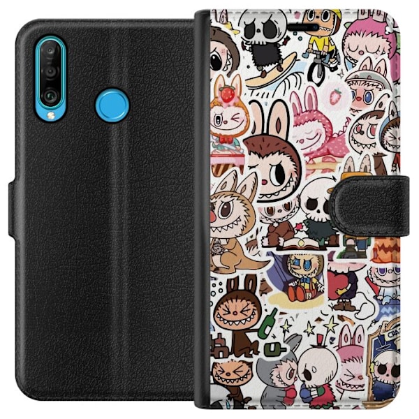 Huawei P30 lite Lompakkokotelo Labubu All-Stars – POP MART Erikoispainos