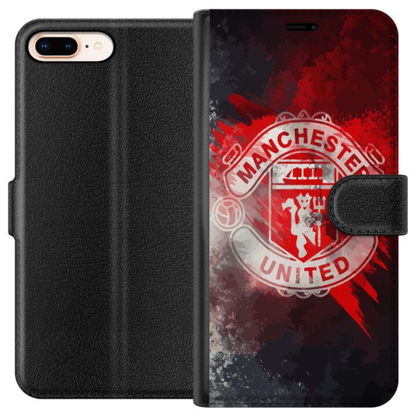 Apple iPhone 8 Plus Plånboksfodral Manchester United