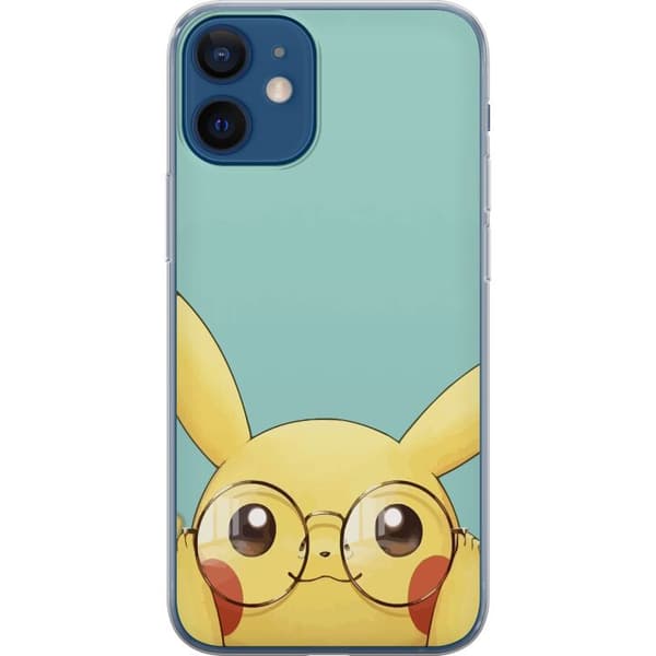 Kompatibelt Mobilskal till Apple iPhone 12 mini Pikachu glasögon