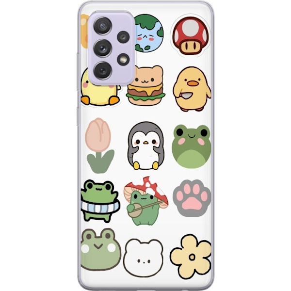Samsung Galaxy A52s 5G Genomskinligt Skal Kawaii Friends – söta figurer i japansk stil