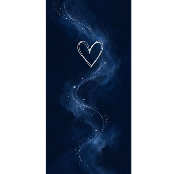 Kompatibelt Plånboksfodral till Apple iPhone 13 Pro Natthjärta blå