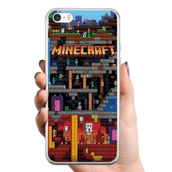 Apple iPhone 5s TPU Matkapuhelimen kuori Minecraft