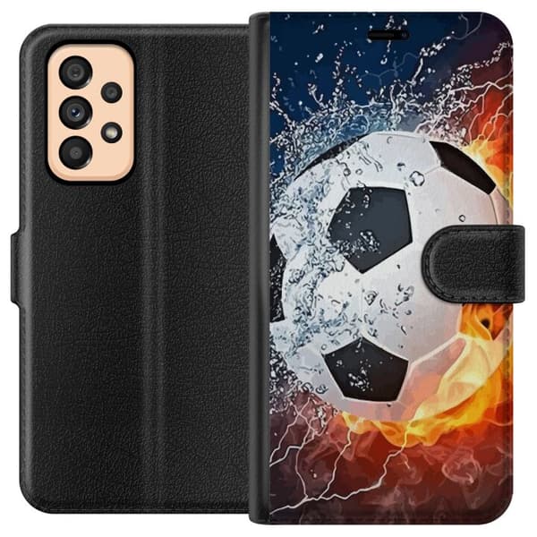 Kompatibelt Lommeboketui til Samsung Galaxy A53 5G Fotball Eld