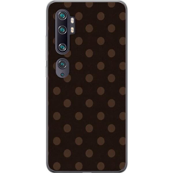 Kompatibelt Mobilskal till Xiaomi Mi Note 10 Mocha Dots brun