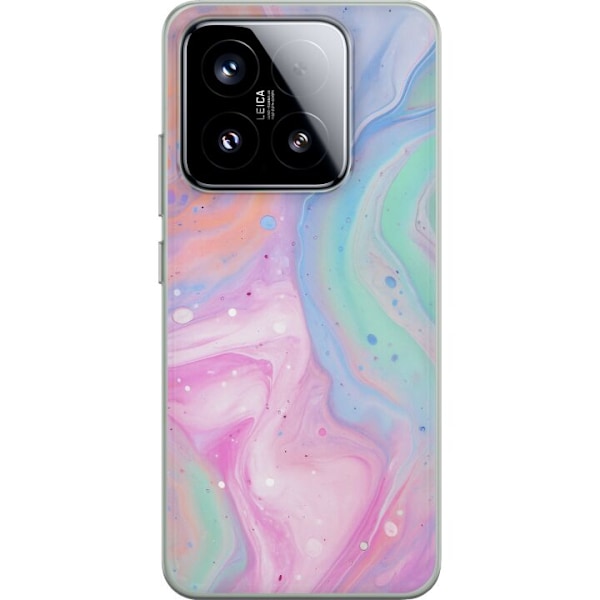 Xiaomi 15 Gennemsigtig cover Pastelmarmor