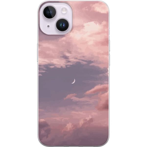 Kompatibelt Mobilskal till Apple iPhone 15 Rosa himmel