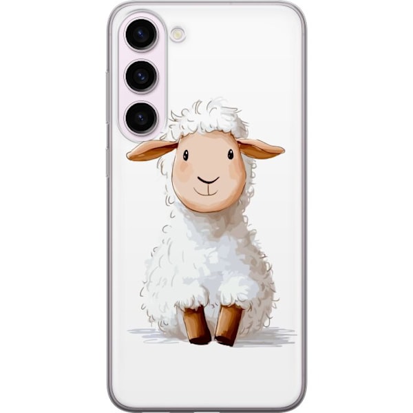 Samsung Galaxy S23+ Läpinäkyvä kuori Suloinen Lammas - lasten ja vauvan tuotteita sarjakuvatyyliin