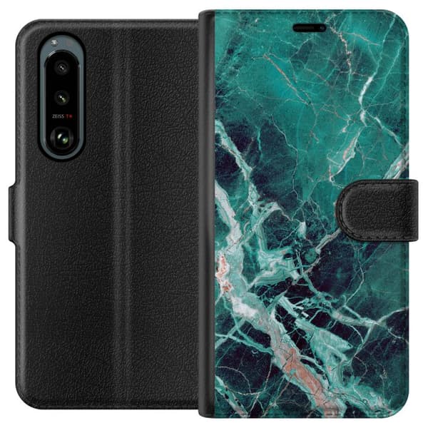 Kompatibel Tegnebogsetui til Sony Xperia 5 III Marmor