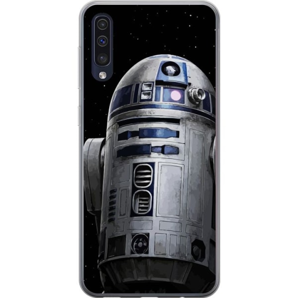 Samsung Galaxy A50 Genomskinligt Skal R2D2 Star Wars