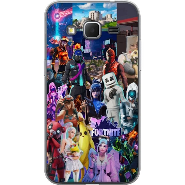 Samsung Galaxy Core Prime Gennemsigtig cover Fortnite