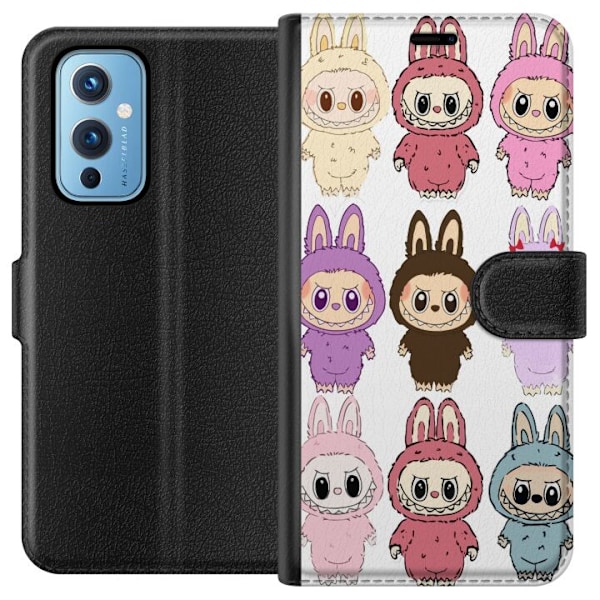 OnePlus 9 Lompakkokotelo Labubu Pink Monster - Popkulttuuri Ka