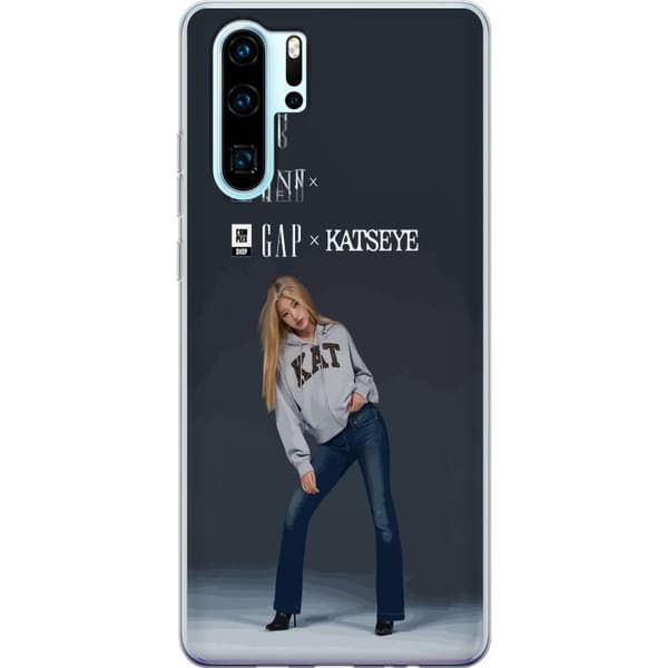 Kompatibelt Mobilskal till Huawei P30 Pro KATSEYE blond modebild grå