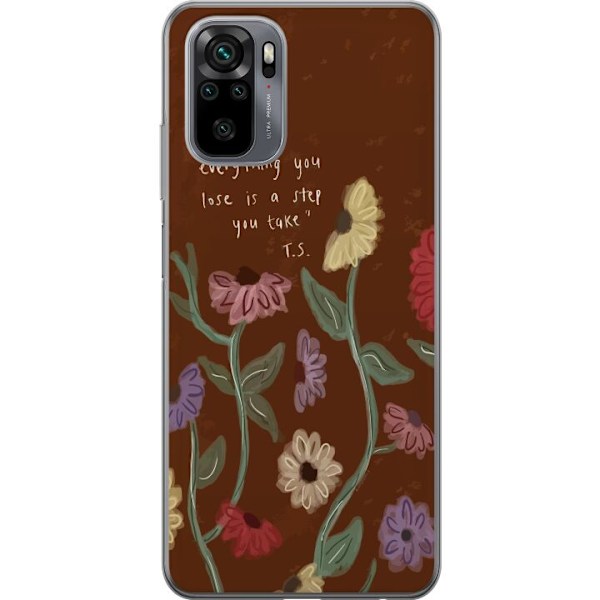 Xiaomi Redmi Note 10S Gjennomsiktig deksel Blomster