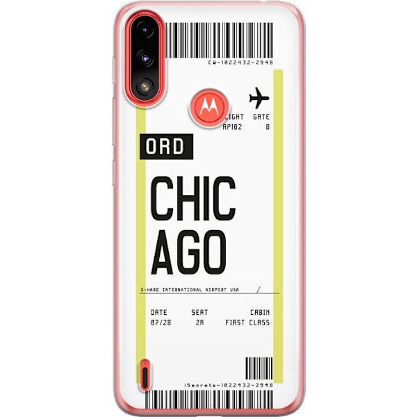 Motorola Moto E7 Power Läpinäkyvä kuori Chicago